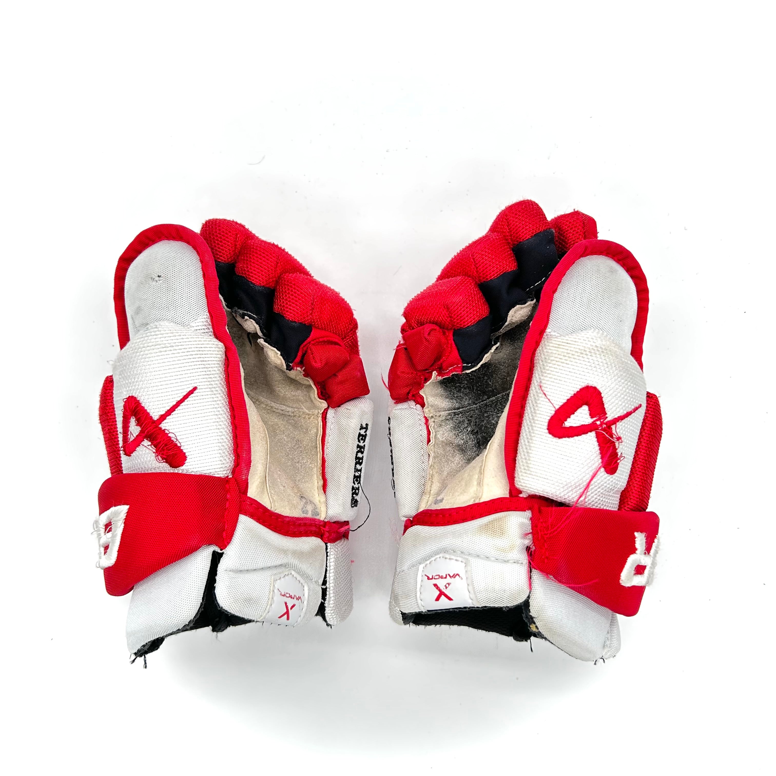 Bauer Vapor Hyperlite - Gants Pro Stock d'occasion (blanc/rouge)